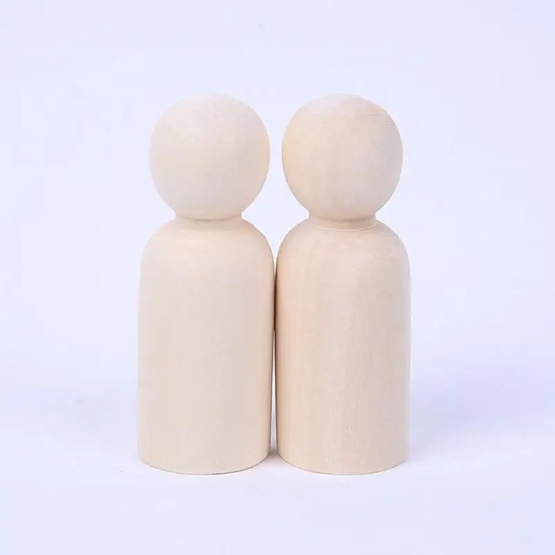 DIY деревянные поделки Незаконченный Деревянный Рисунок семья мужчины и женщины