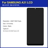 100% Test dla Samsung Galaxy A31 wyświetlacz LCD ekran dotykowy wymiana Digitizer zgromadzenie dla Samsung A315 A315F LCD 2