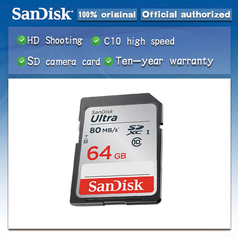Карта памяти SanDisk Ultra SD класс 10 128 ГБ 64 32 16 ГБ|ultra sd card|memory cardsd card |