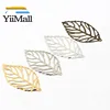 50pcs Gold/Bronze/Rhodium/Silver Plated Leaves Filigree Wraps Connectors For Jewelry Making DIY Charm Pendant Findings 3 Size ► Photo 2/4