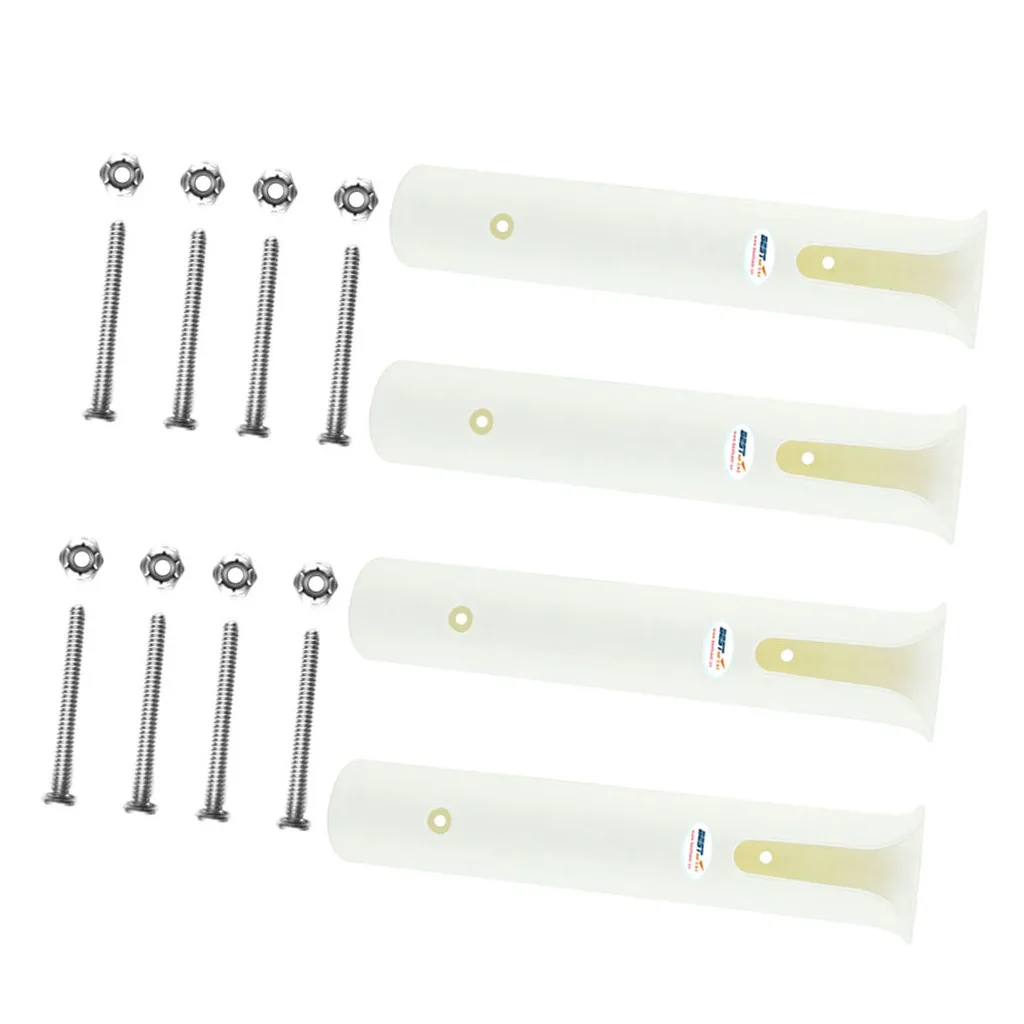 4 Poles Fishing Rod Holder for Boat Ship Yacht Canvas, White