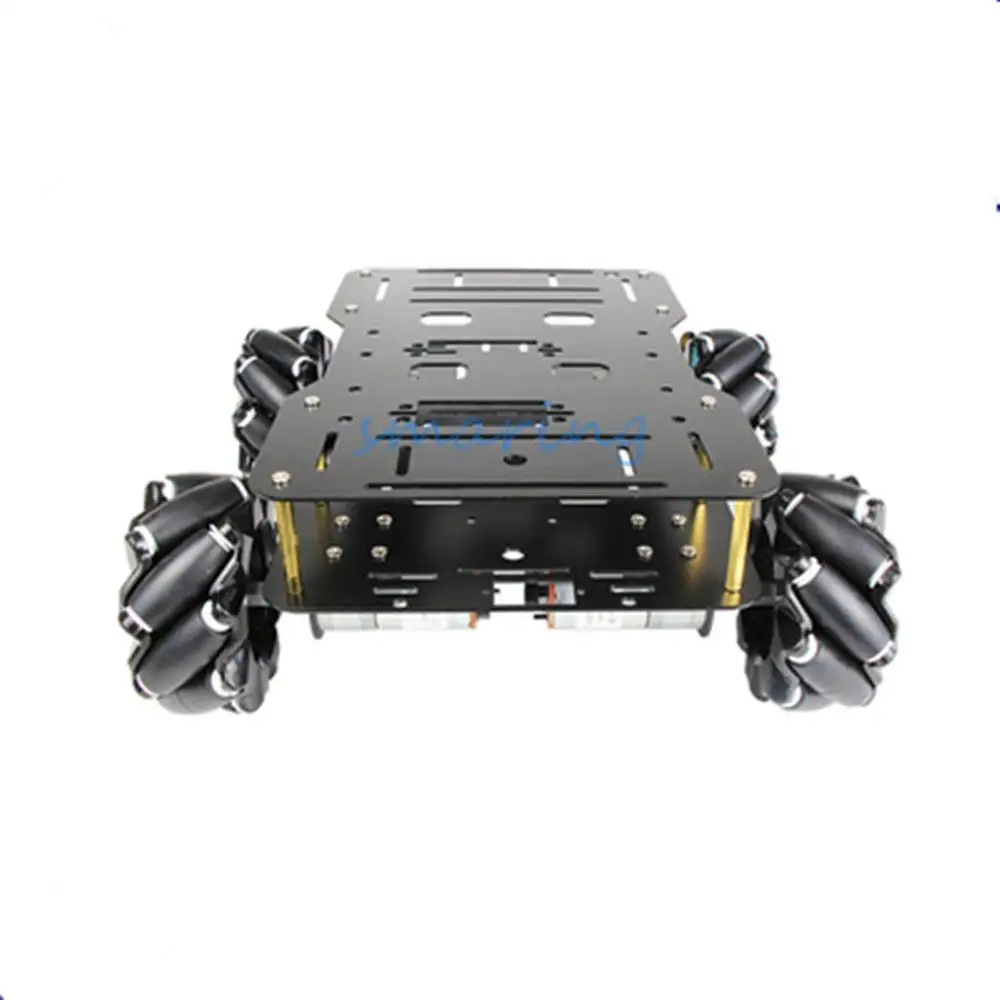 Smart Robot Car Chassis with 4Pcs 60Mm Mecanum Wheels 12V High Torque Motor for Arduino
