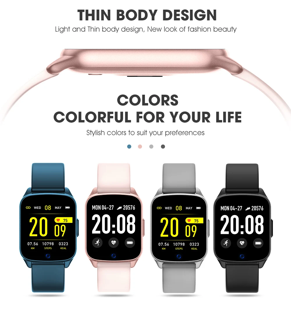 

KW17 Smart watch Women Heart Rate Monitor Men Sport Tracker Smartwatch Message Reminder Fitness Tracker For Android and IOS