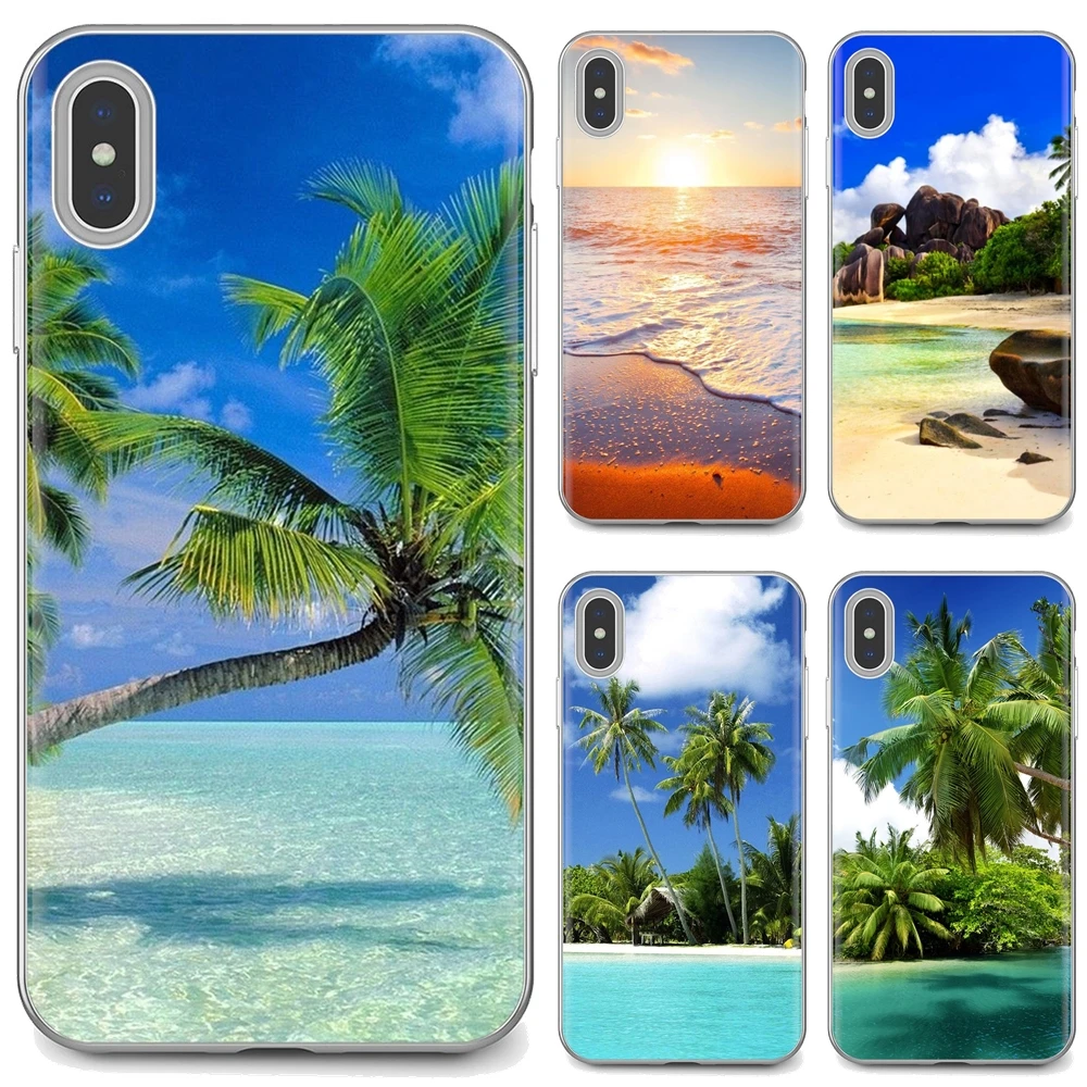 Мягкий чехол Корпус для iPod Touch iPhone 11 Pro 4 4S 5 5S SE 5C 6 6S 7 8 X XR XS Plus Max тропические пальмы