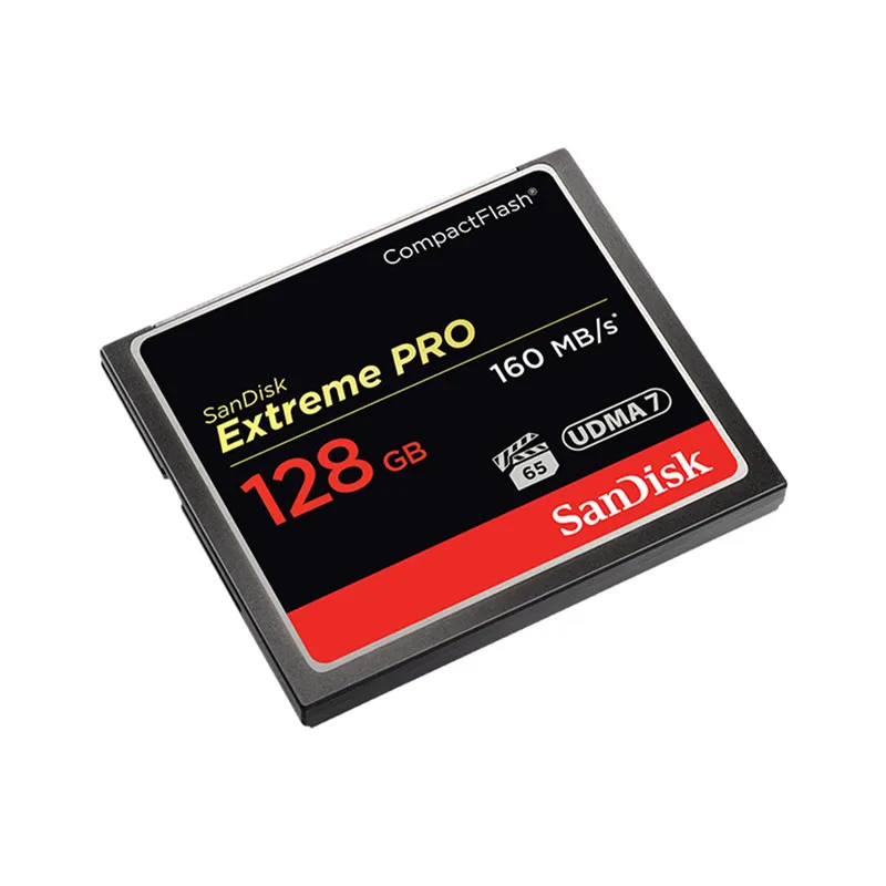 Карта памяти SanDisk Extreme Pro Compact Flash CF объемом 128 ГБ, 32 ГБ, 64 ГБ, 256 ГБ, 160 Мб, 32 ГБ, 64 ГБ, 128 ГБ, флеш-карта, карта памяти Carte Memoire