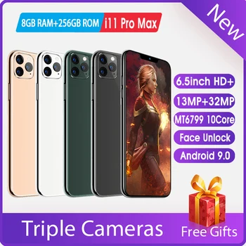 

NEW Global Version 6.5 inch i11ProMax Full Screen Smartphone 8GB 256G Dual Sim Card 32MP Camera 4G Android Mobile Phone In Stock