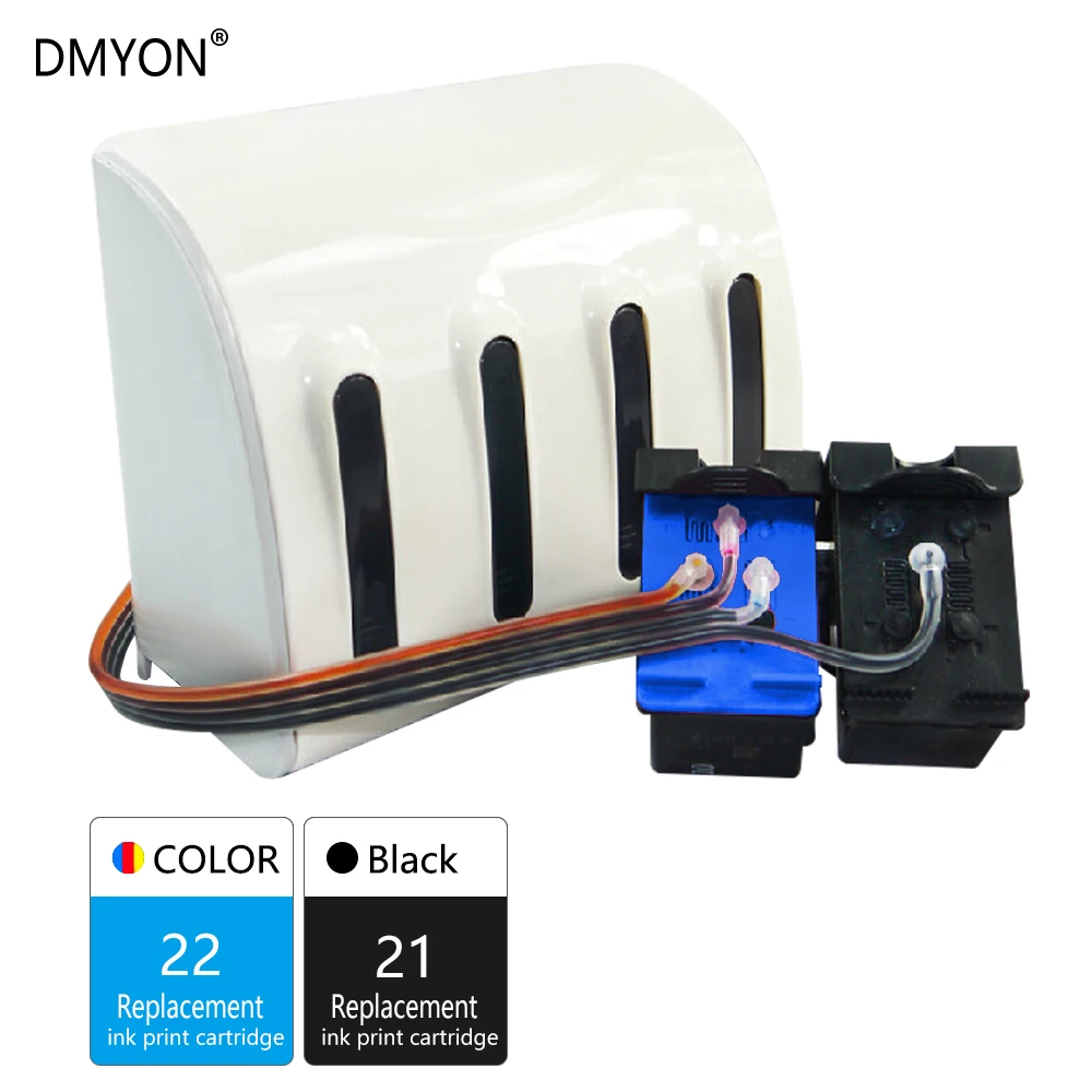 DMYON 21 22 СНПЧ замена чернил для Hp Deskjet F2180 F2200 F2280 F4180 F300 F380 380 D2300 D2345 F4100 принтер |
