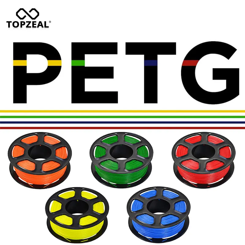 TOPZEAL Филамент PETG для 3D принтера 1.75мм 1кг Премиум качество с быстрой доставкой и