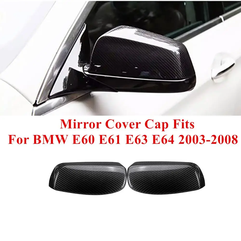 Carbon Fiber Look Side Rearview Wing Mirror Cover Mirror Housings Erg