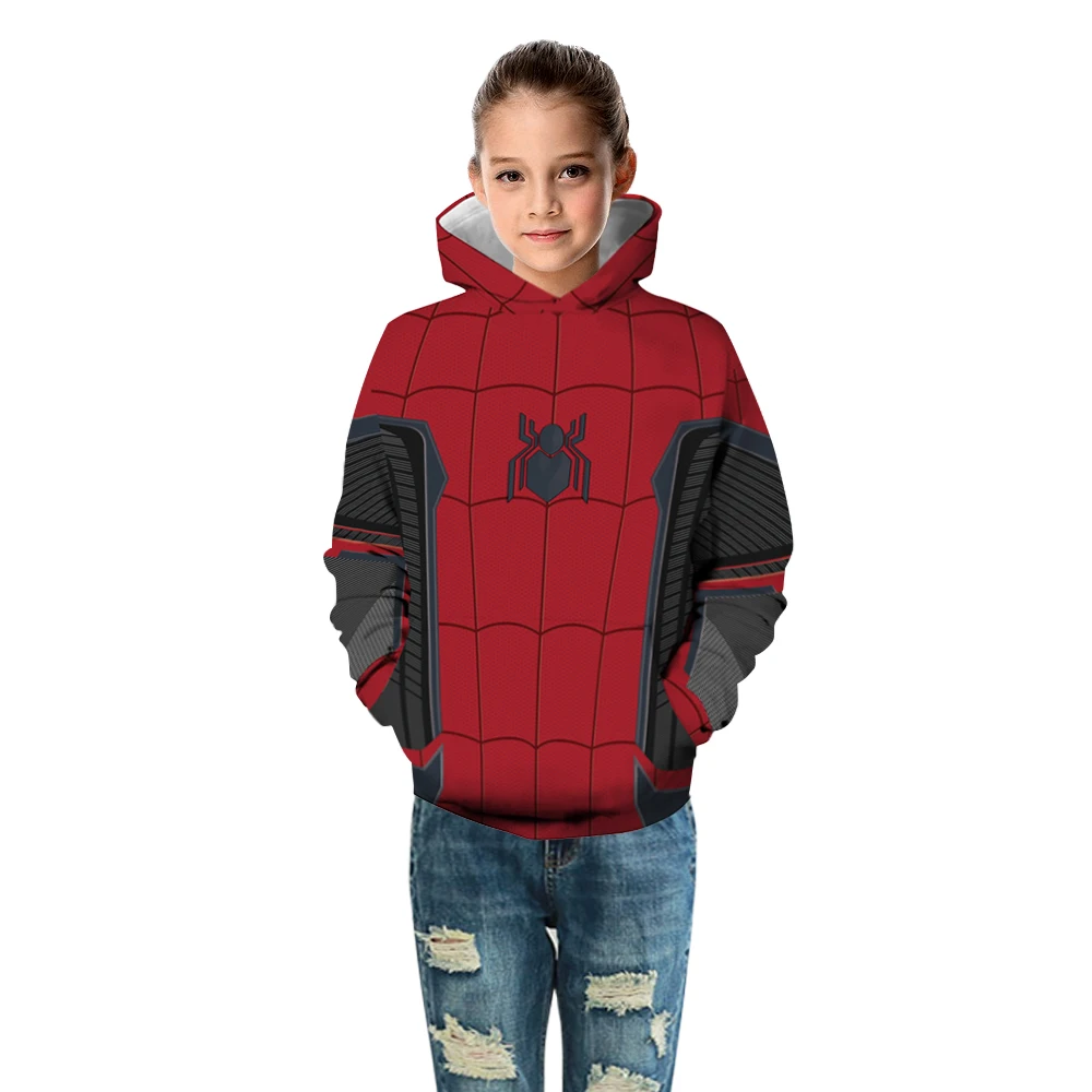 Teens Kids Hoodies Sweatshirts Avengers Endgame 4 Quantum Realm Spiderman Superhero Captain Marvel Iron Man Sweatshirt Tops