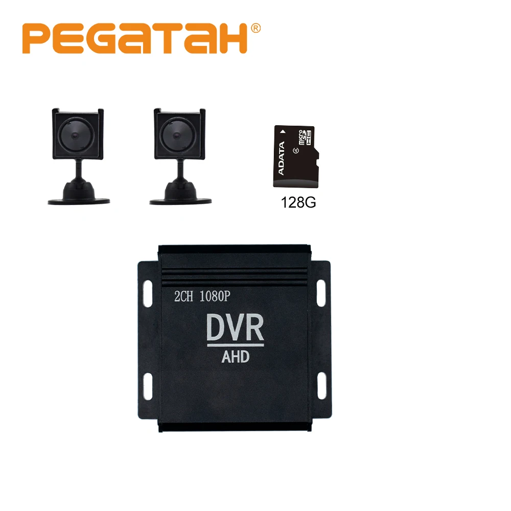 HD небольшой цифровой видеорегистратор 4 дюйма CCTV DVR AHD камера dvr аналоговый 1080p 2CHIN1 для CCTV комплект VGA HDMI AHD аналоговая камера - Цвет: DVR D2-2pcs 128G-1