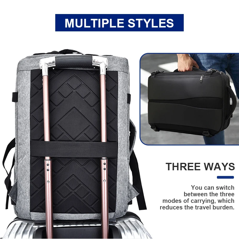 Anti Theft Backpack 17 Inch Laptop Bagpack Women Men Bags Anti-theft Back Pack USB Charger Male Bla