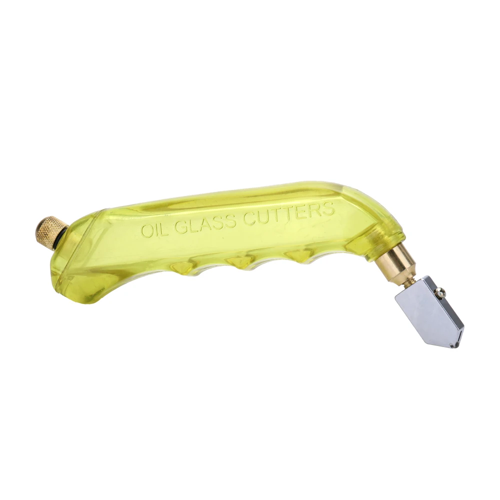 Fine-quality diamond glass cutter Hand-held tile cutter glass Cutting Tool professional Glass knife scraper engraver Skidproof - Цвет: Цвет: желтый