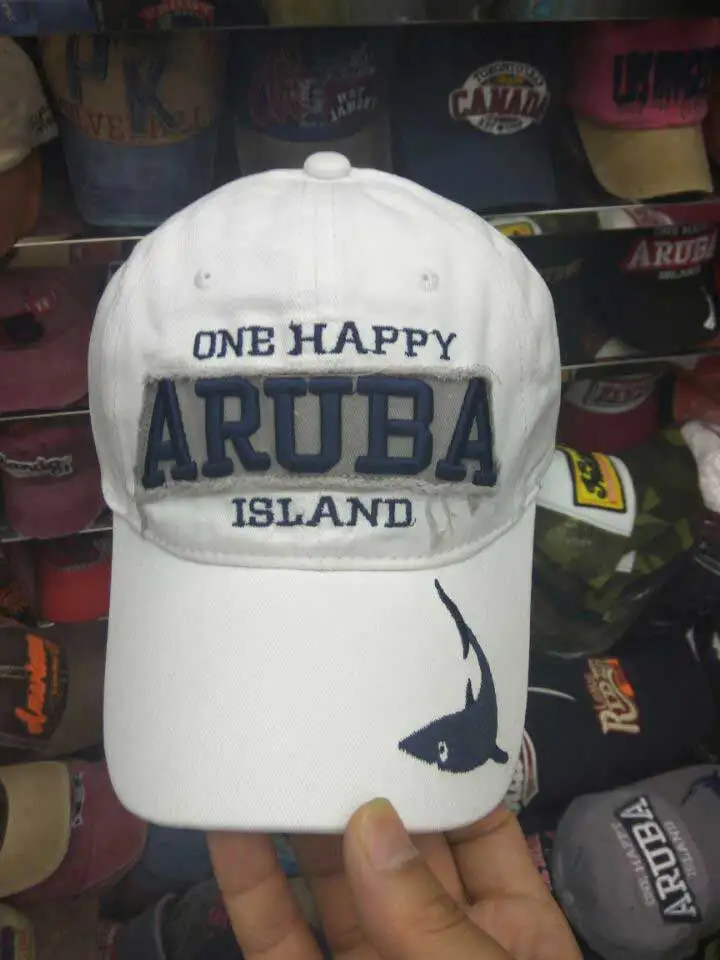 White Новая мода вышивка ARUBA бейсболка женская на открытом воздухе шляпы для рыбалки Повседневная шляпа для отца Мужская брендовая Кепка s Кепка-унисекс Homme - Цвет: White