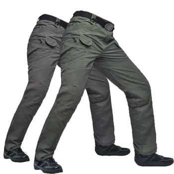 

Men Winter Waterproof Fish Tactical Shark Skin SoftShell Hiking Military Pant Man Army Hunt Camp Trousers Climb Trekking IX9