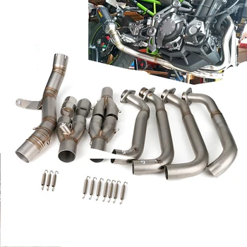 

For Kawasaki Ninja900 Z900 Modified Mid Section Tail Full Section Street Exhaust Stainless Steel Front Titanium Alloy Pipe