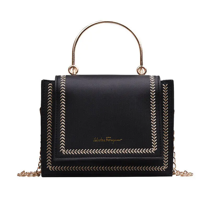 

Ladies Shoulder Handbag Leather CrossBody Chain Women Messenger Satchel Purse 2019 Travel Fashion Simple Shoulder Messenger Bag