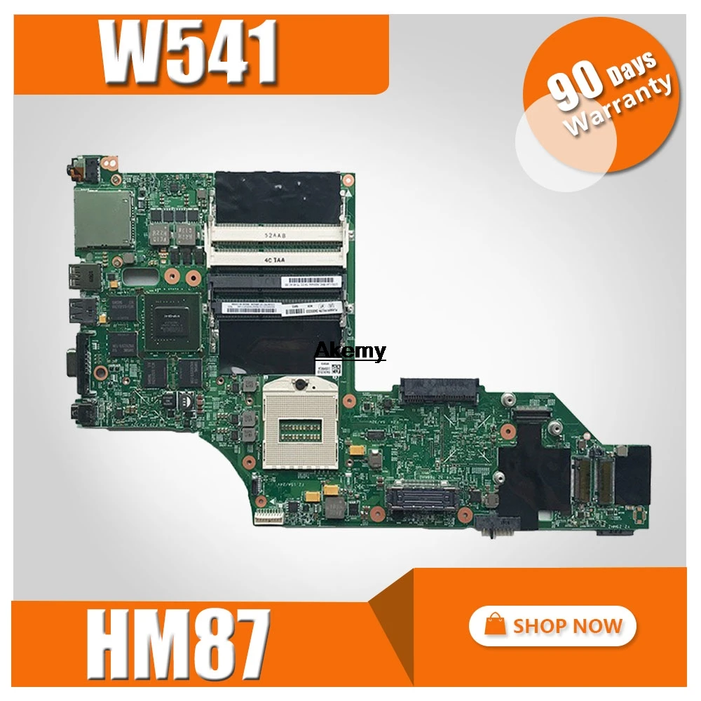 

k2100m Q3 2G W8P HM87 00HW114 Lenovo ThinkPad W541 notebook PC motherboard LKM-1 WS MB 12291-2 100% Test OK free shipping