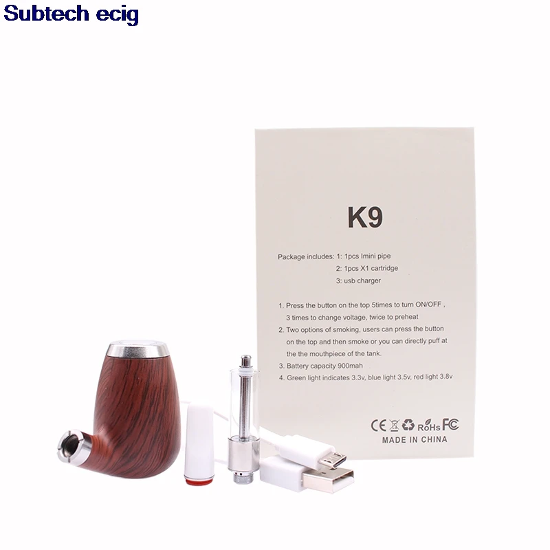 Новинка набор для начинающих K9 электронная сигарета курительная трубка 900 мАч