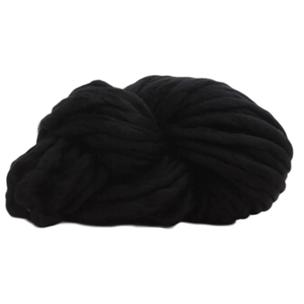 black 250 г DIY массивная шерстяная пряжа из исландской объемной вязальной шерсти ручной работы Удобная - Цвет: black