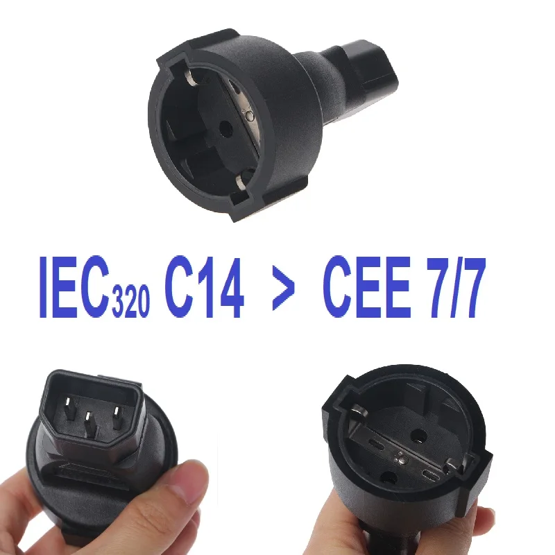 WA 0140 UPS/PDU Power Lead IEC 320 C14 to CEE 7/7 EU Female Adapter Damom|Соединители| |