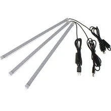 USB светодиодный светильник, 5 в постоянного тока, 5730 бар, светодиодный светильник 35 см, 52 см, алюминиевая полоса, светильник для шкафа, шкафа, кабинета, лампа для чтения с выключателем