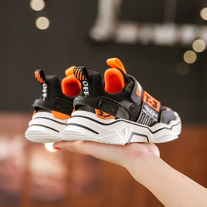 Новая обувь для детей Демисезонный детских кроссовок сетчатый, дышащий, спортивный обувь износостойкость для мальчиков и девочек; кроссовки