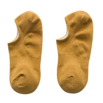 

10Pairs Men's Casual Solid Color Socks Shallow Mouth Harajuku skateboard Silicone Stealth Boat Socks Ankle low Cotton Socks