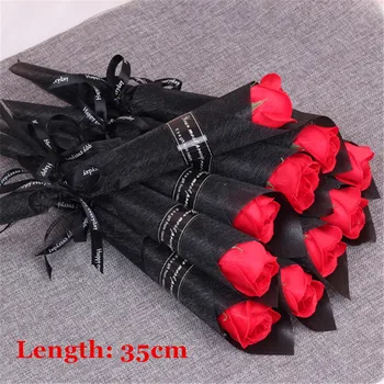 

Wedding Decoration Rose Soap Flower Mother's Day Gift Wreath Party Red Rose Hen Party Single Party Party Decoration Supplies -C