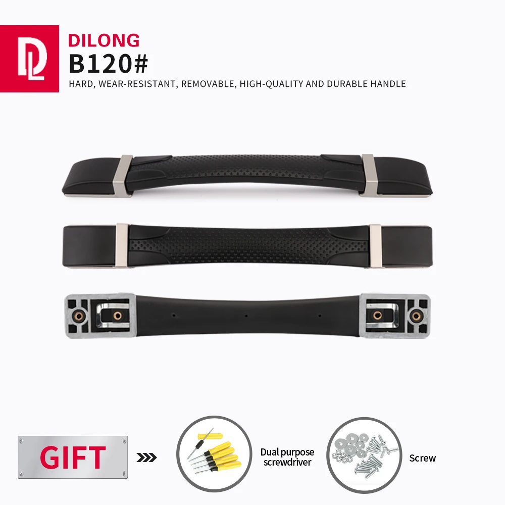 

DILONG B120 Luggage handle universal parts retractable accessories handles suitcase top hand non-slip plastic soft knobs