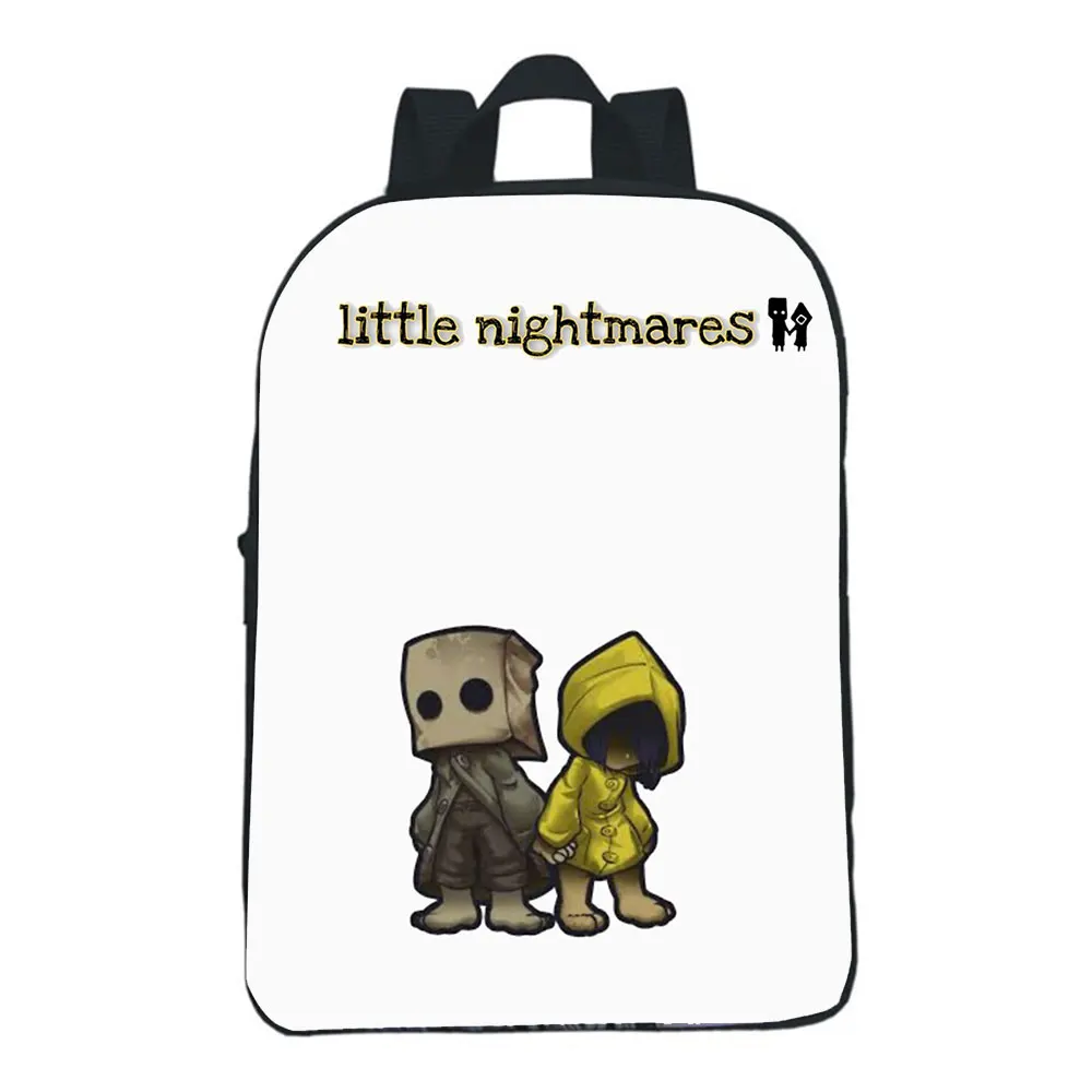 Kids Little Nightmares 2 Kindergarten Backpack Boys Girls Mochila Toddler Cartoon Game Knapsack Baby Children Toddler Rucksack