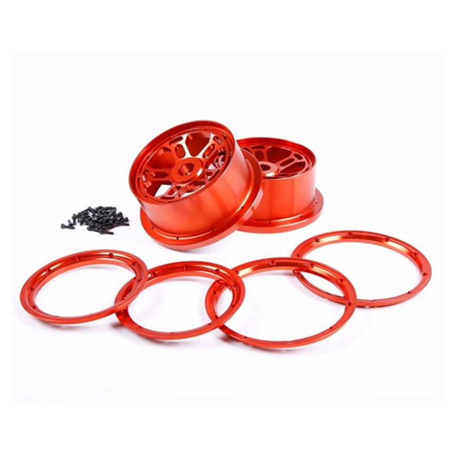

Rc Buggy Truck CNC Aluminum Beadlock Rims Wheel Hub For 1/5 Scale LOSI 5IVE-T 5T ROVAN LT Nitro Gasoline Toys Car Upgrade Parts