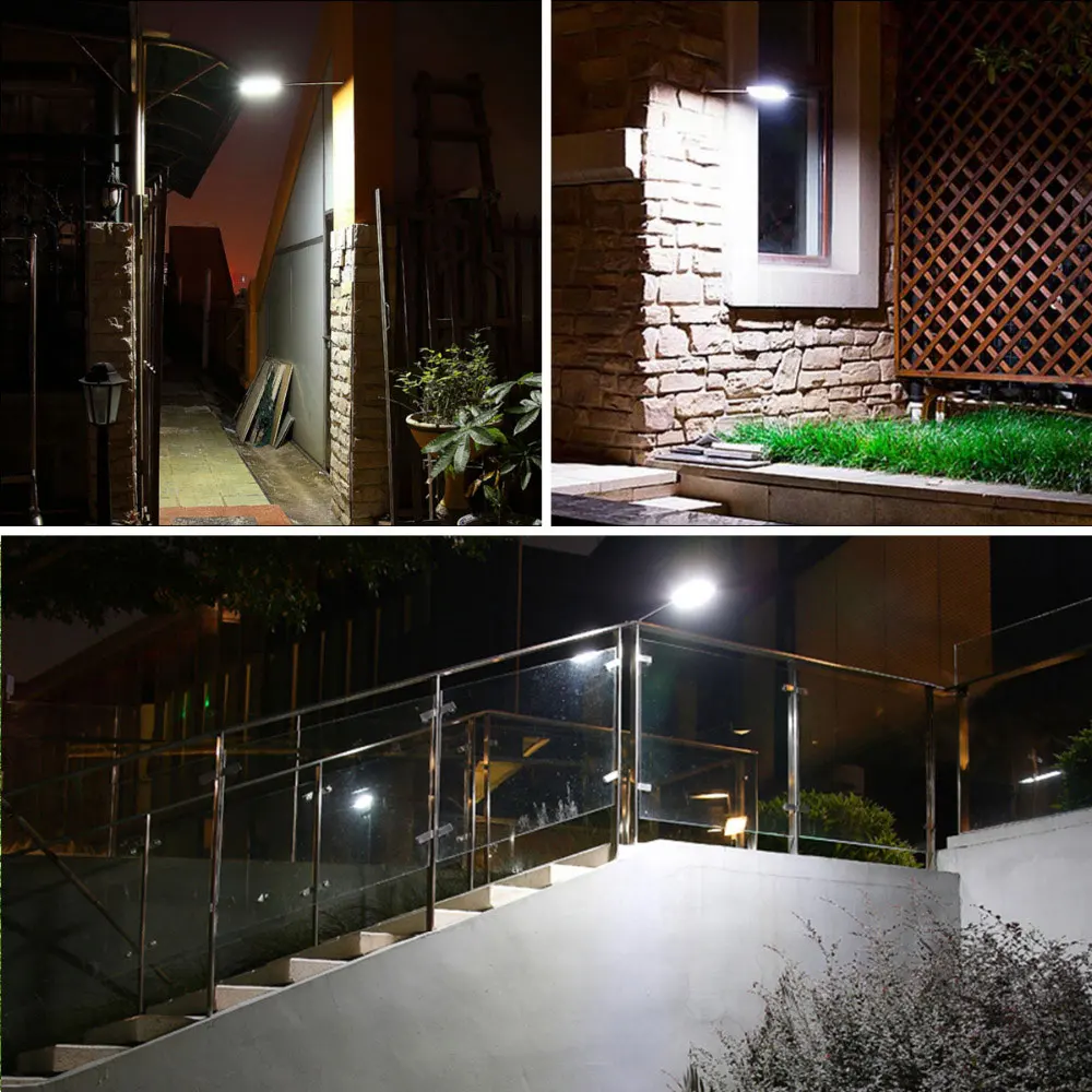 Luzes da Passarela Lâmpada de Parede Segurança ao ar Jardim Eco-friendly Solar Sensor Radar Ip65 Livre Casa 5 w Lanterna 48led Rua Luz 5 Lâmpadas solares