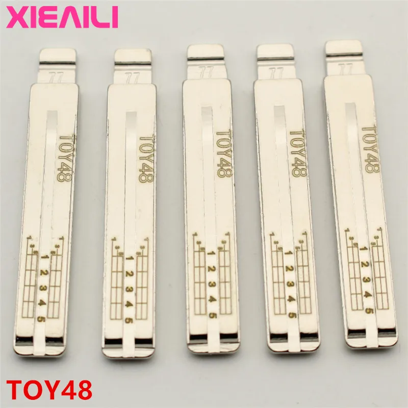 XIEAILI 20 шт. NO.77 TOY48 гравировка линии ключа лезвие резки зубцы нерезанные ключи для