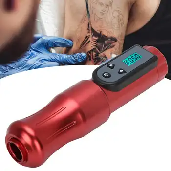 

GHOST AXE Tattoo Pen Machine Wireless Tattoo Cartridge Machine with LCD Display Red Microblading Permanent Tattoo Gun Devices
