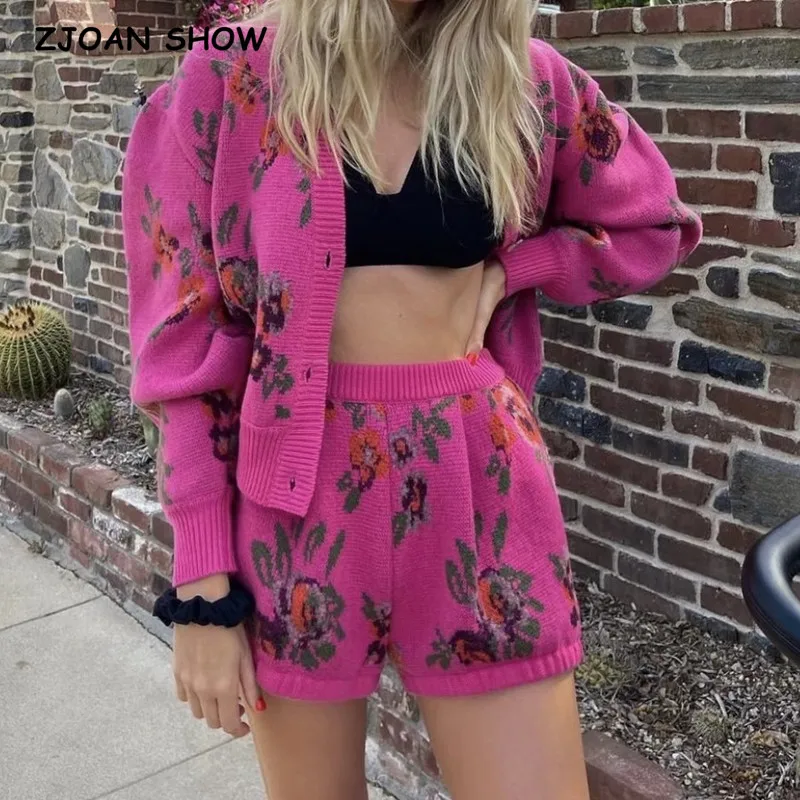 2021 Vintage Women Matching Sets Floral 