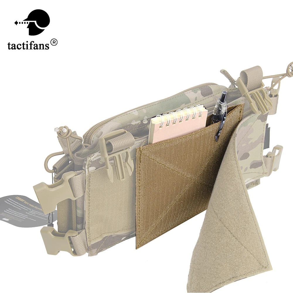 

Tactical Pocket D3CRM Chest Rig Admin Pouch Hook And Loop Concealed Storage Organizer Outdoor Sport Gears Hunting Vest Accessory
