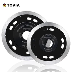 TOVIA 125mm Diamond Saw Blade Continuous Rim Diamond Cutting Disc for Wet Cutting Porcelain Ceramic Tiles Circular Diamond Blade