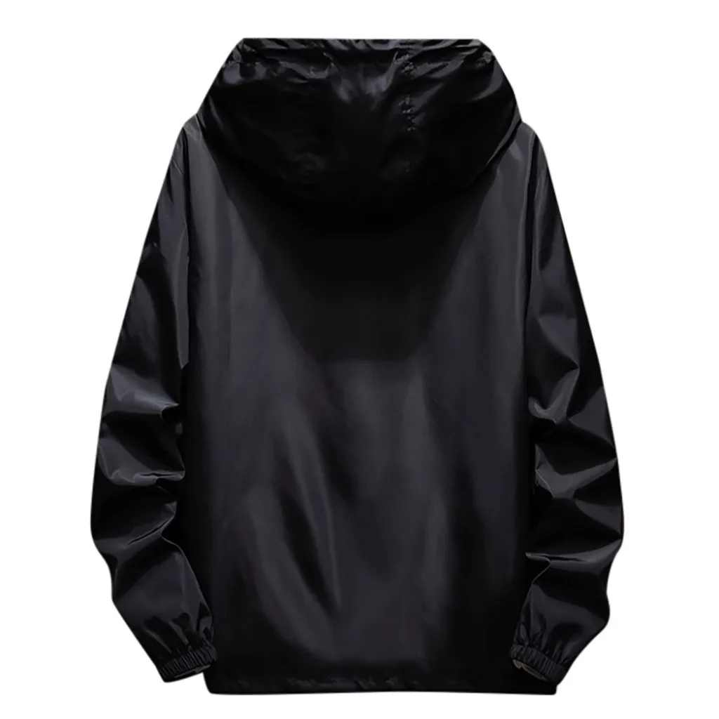 Большие размеры, M-7XL, мужская осенне-зимняя повседневная однотонная толстовка с капюшоном на молнии, уличная спортивная куртка, Мужская Куртка Harajuku для бега