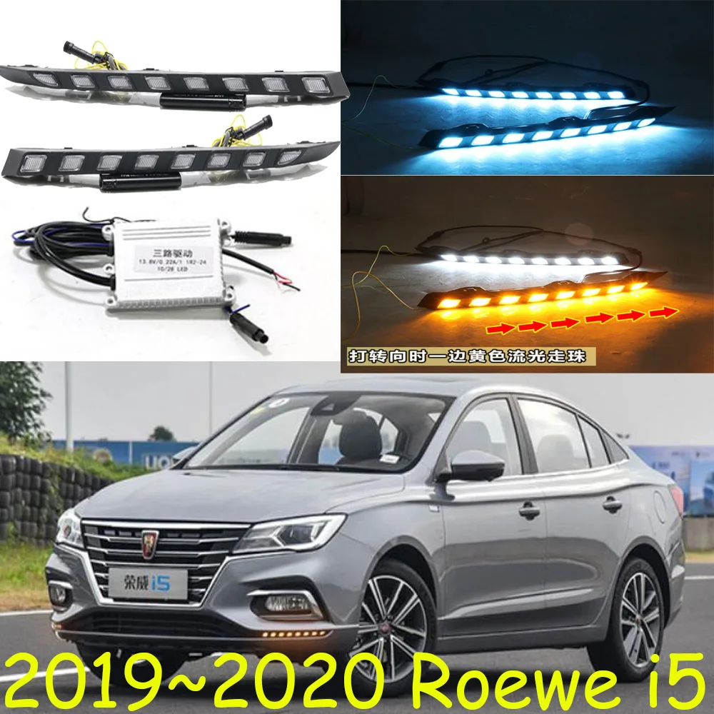

dynamic car bumper headlight for Roewe i5 daytime light 2019~2021y DRL car accessories LED headlamp for Roewe i5 fog light