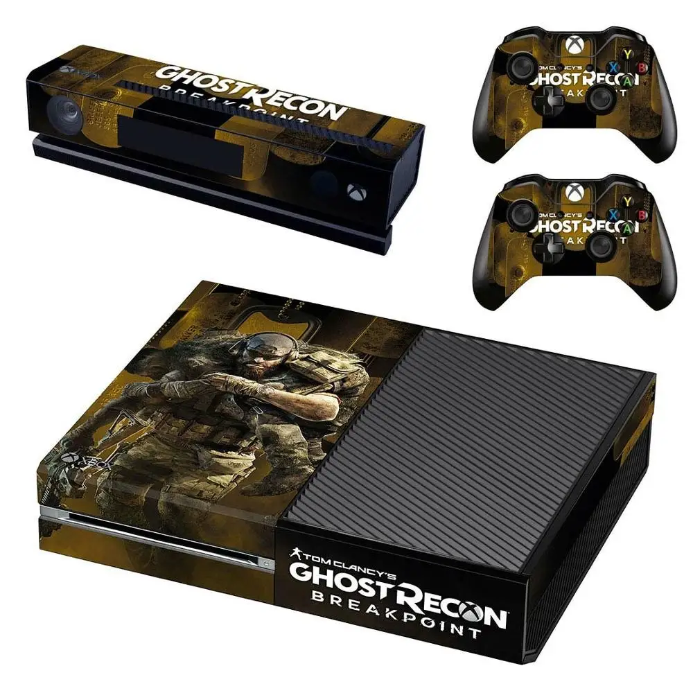 GSTM2672 Наклейка s Tom Clancy's Ghost Recon: точка обрыва для xbox one Skin Наклейка для xbox one консоль Kinect два контроллера Скины - Цвет: GSTM2672