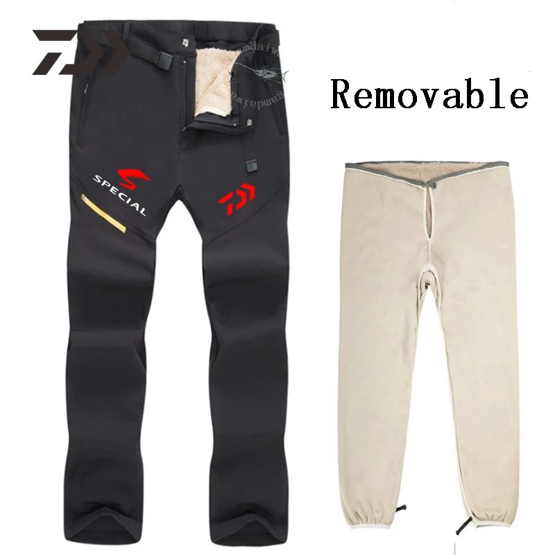 Daiwa Gore-Tex брюки водонепроницаемые быстросохнущие теплые дышащие ветрозащитные плотные походные брюки съемные двухсекционные флисовые брюки