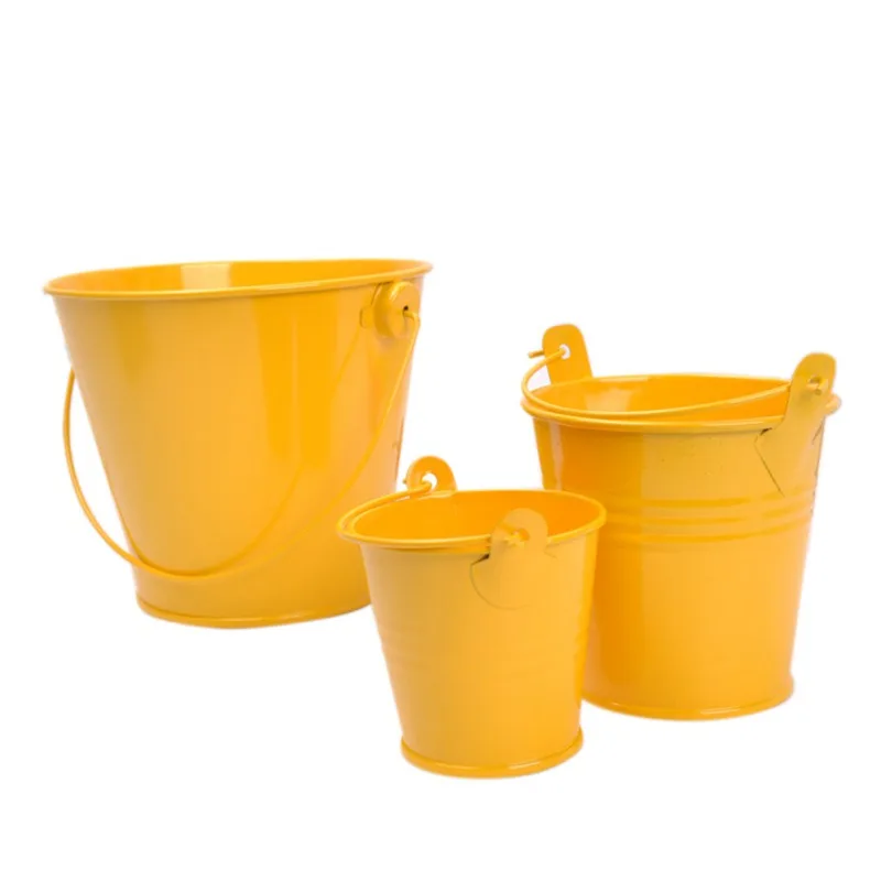 Mini Flower Metal Hanging Pots Garden Balcony Succulent Plant Flowerpot Home Office Decor Iron Bucket Flower Pots Planters tm