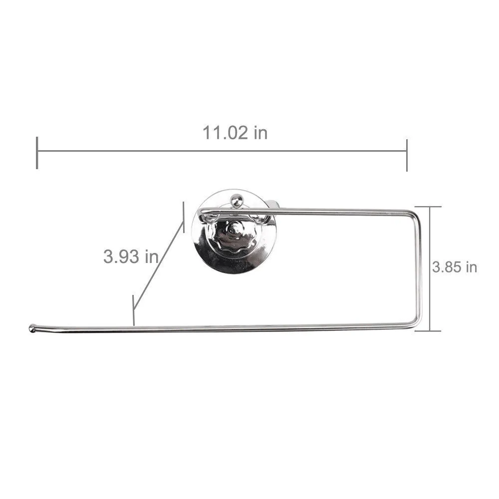 Bathroom Towel rack Stainless Steel Long Roll Paper Suction Cup Rack Wall Mounted Towel Paper Holder Bathroom Accessories G805