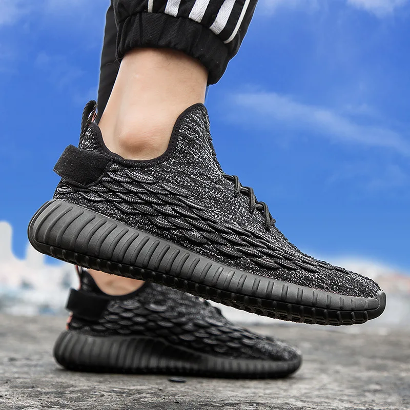 

Spring New Style Scale Pattern MEN'S Shoes Fly Woven Breathable Sports Coconut Shoes Korean-style Fashion Students Comfortable R