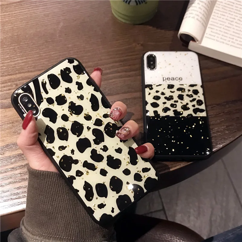 

Luxury p smart case for Honor 8X 9 10 lite leopard Silicone Rubber case for p30 pro mate 20 lite color huawei p smart case