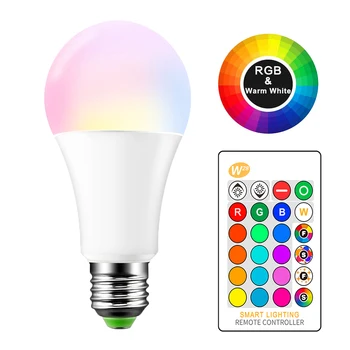 

Led Bulbs E27 110V 220V RGB Lampadas Led Light Lamp for Home 5050SMD Ampoule Led Light Bulb Motion Sensor 5W/10W/15W 85-265V