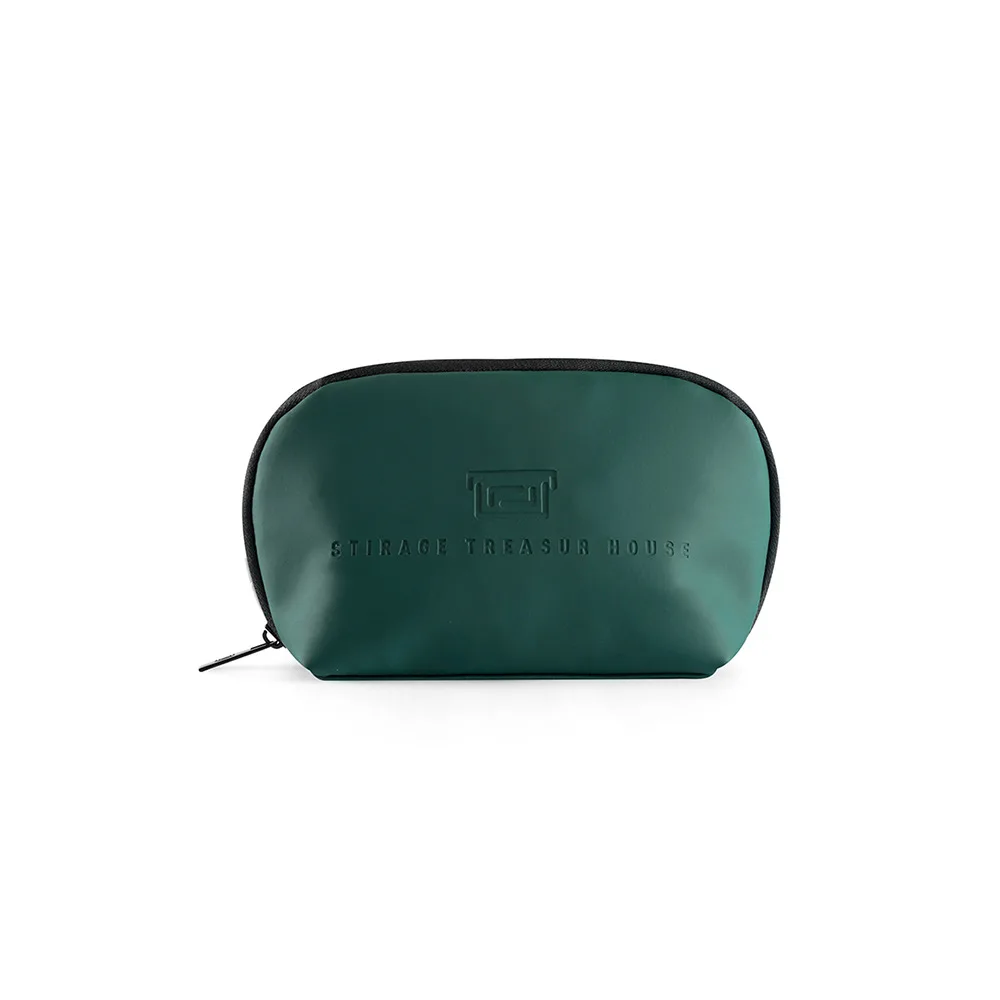 Портативная дорожная косметичка, несессер, чехол для макияжа, органайзер, нарядная сумка для косметических принадлежностей, Корейская однотонная женская мини-сумочка - Цвет: S-Green
