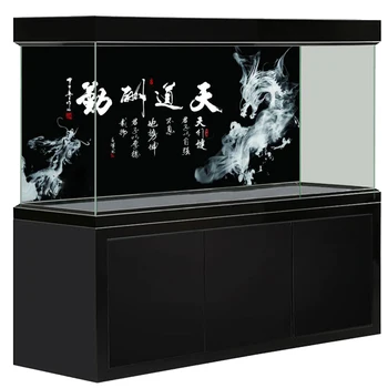 

[JX-1006] Fish Tank Background HD Calligraphy Series Aquarium Sticker Mural Decoration Painting Pattern Size Can Be Customized
