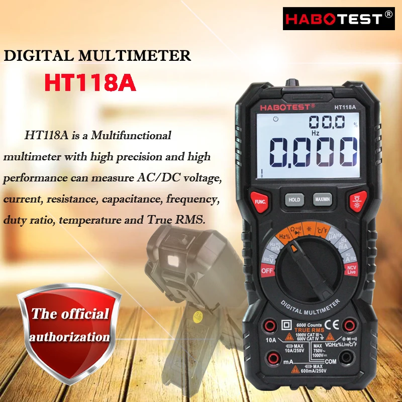 Цифровой мультиметр HABOTEST HT118A/HT118C/HT118D высокоточный Интеллектуальный с цифровым
